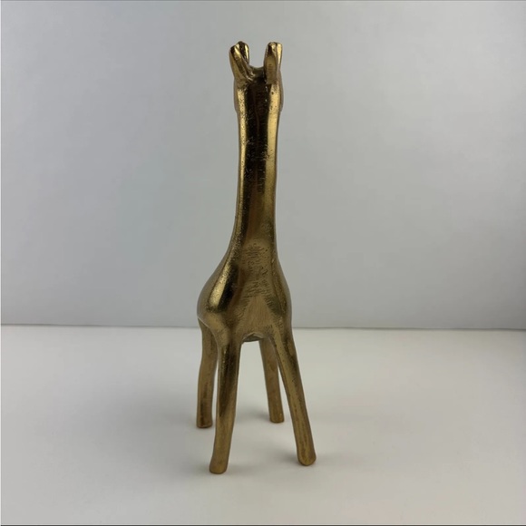 Nate Berkus Decorative Giraffe Figurine Statue Gold Finish 9.5” - Picture 5 of 6